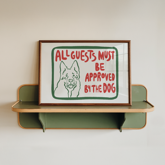 German Shepherd Wall Art Funny Dog Quote Entryway Decor