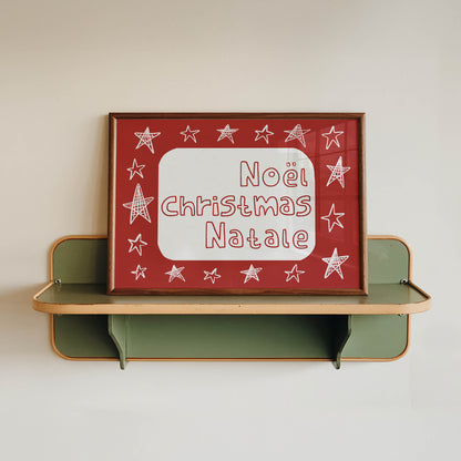Noël Christmas Natale Holiday Print
