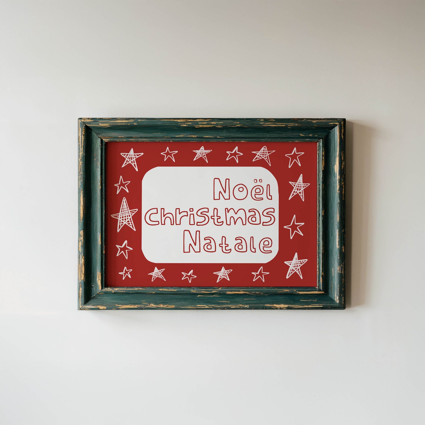 Noël Christmas Natale Holiday Print
