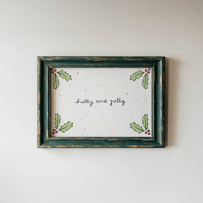 Holly and Jolly Christmas Print