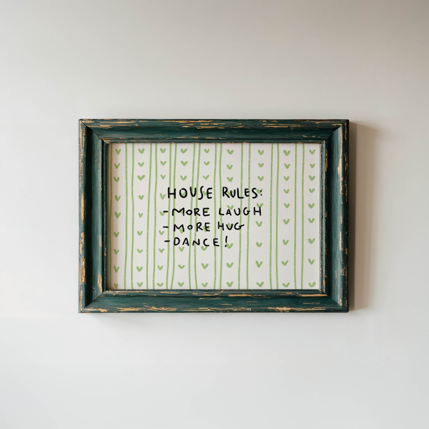 Playful House Rules Wall Art