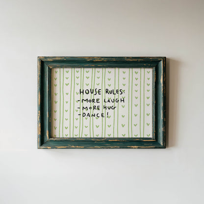 Playful House Rules Wall Art