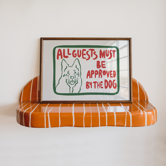 German Shepherd Wall Art Funny Dog Quote Entryway Decor