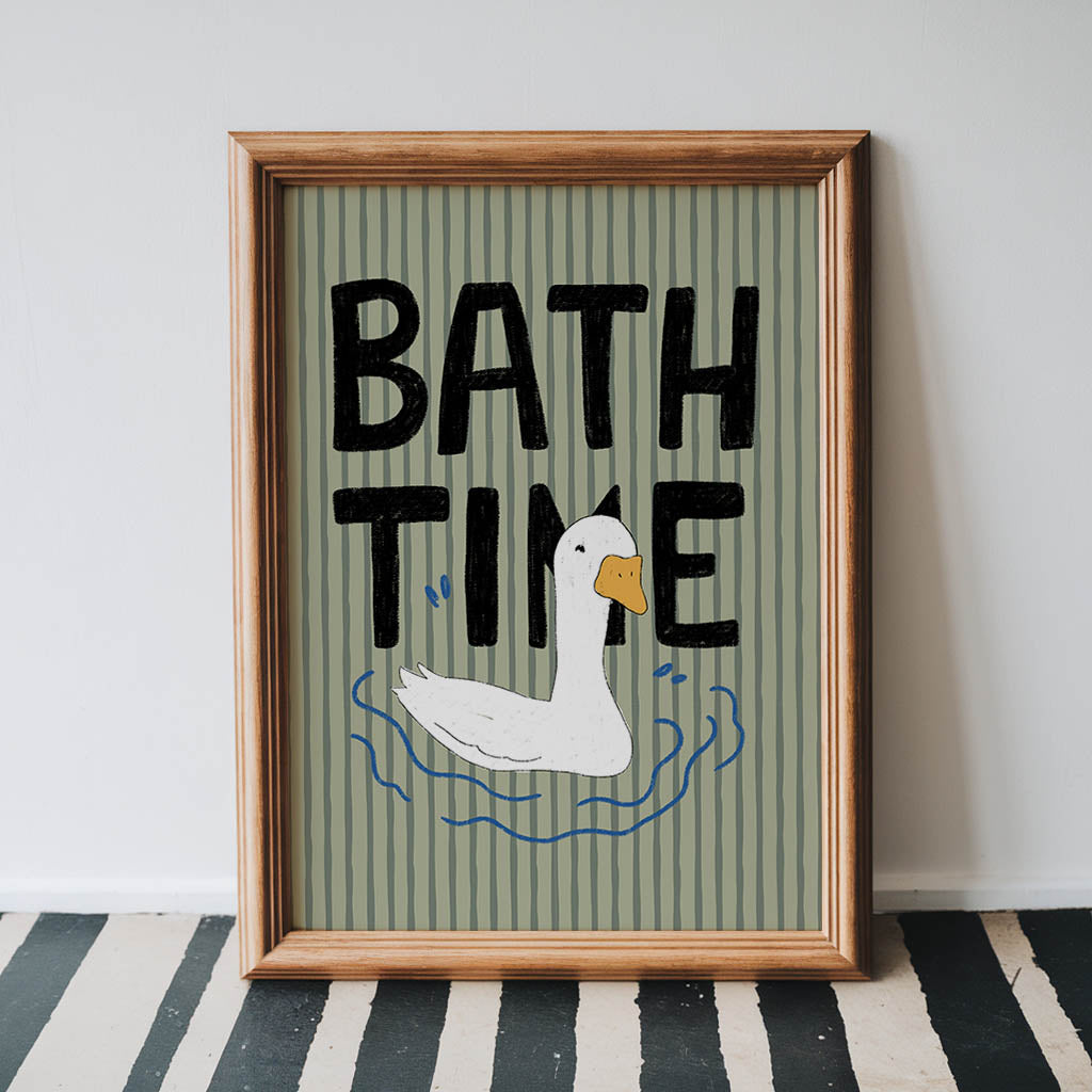 Bath Time Duck Wall Art