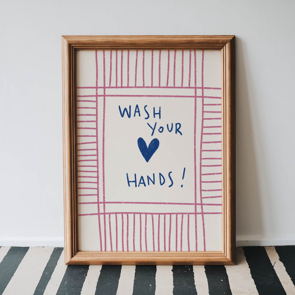 Wash Your Hands Bathroom Print
