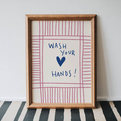 Wash Your Hands Bathroom Print