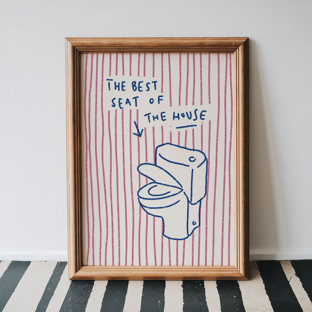 Best Seat of the House Bathroom Print