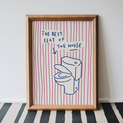 Best Seat of the House Bathroom Print