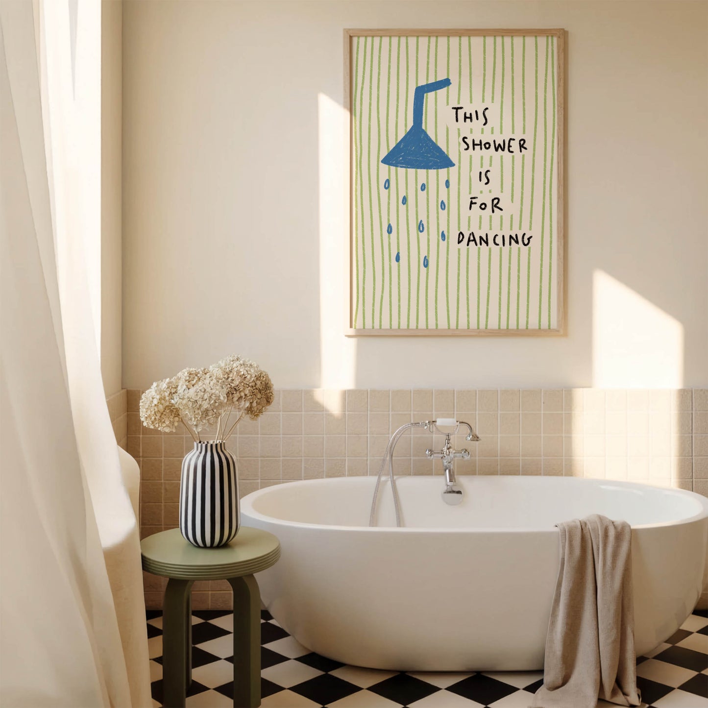 This Shower Is for Dancing Bathroom Print