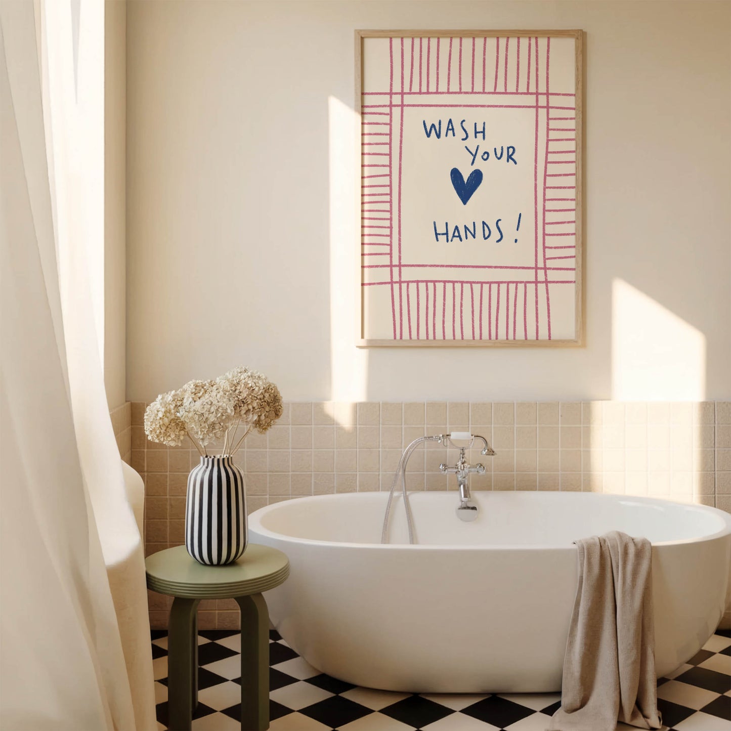 Wash Your Hands Bathroom Print