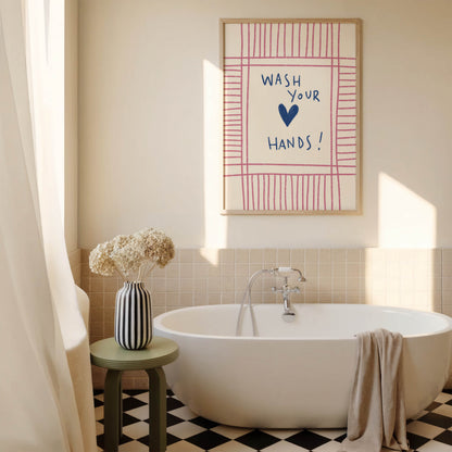 Wash Your Hands Bathroom Print