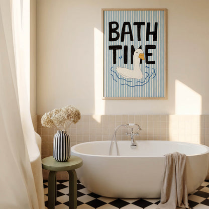 Bath Time Duck Print
