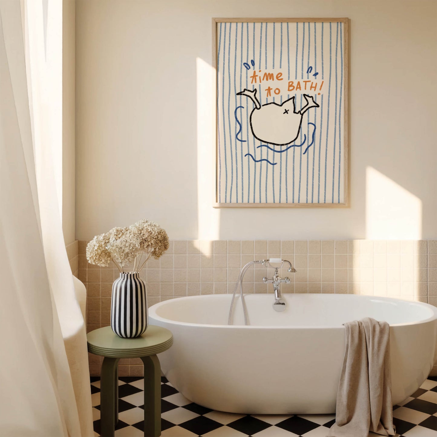 Time to Bath Duck Print