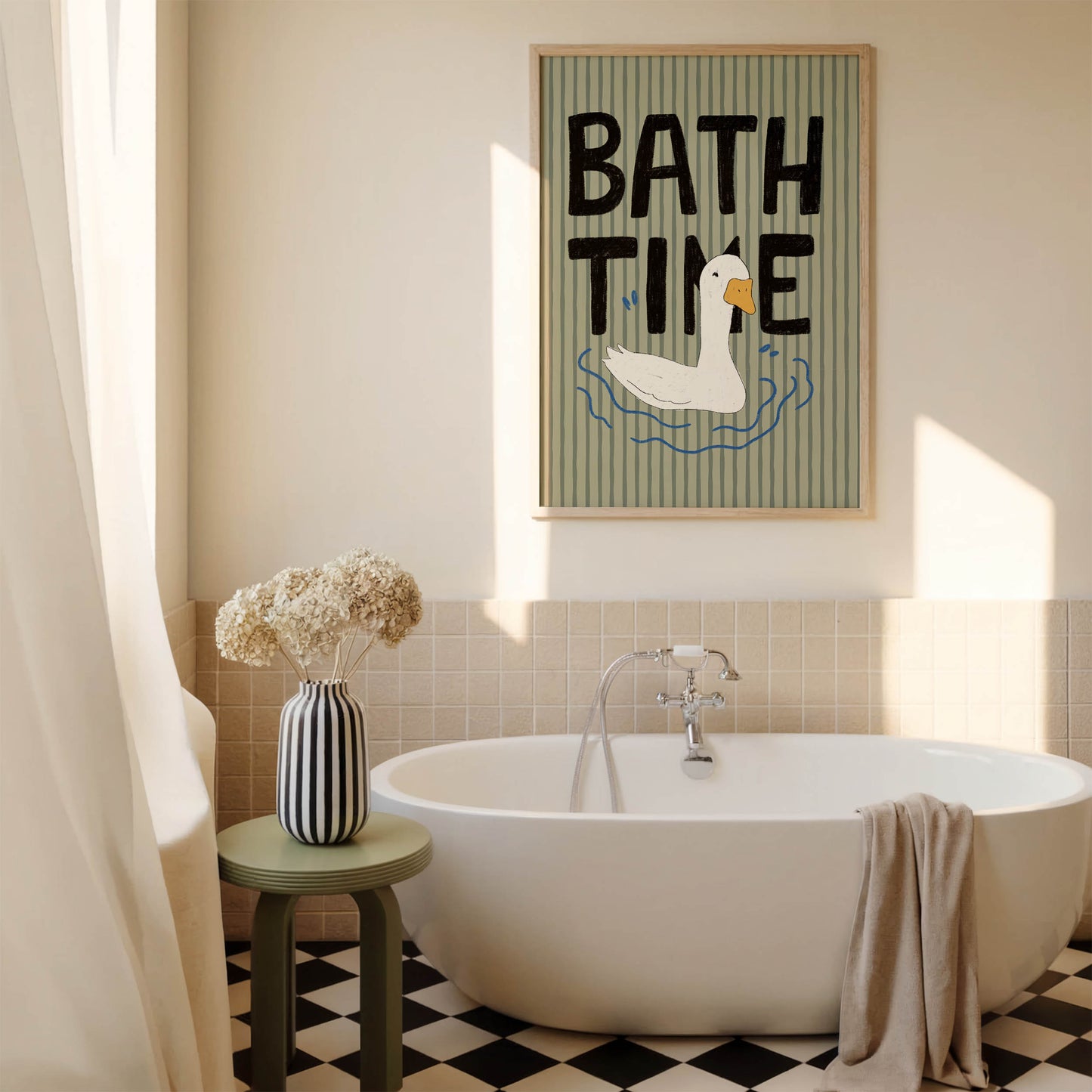 Bath Time Duck Wall Art