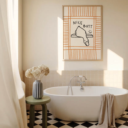 Nice Butt Duck Bathroom Wall Art