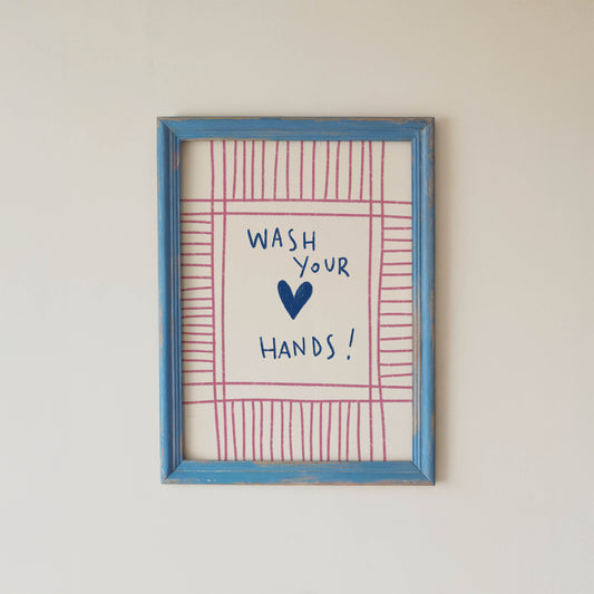 Wash Your Hands Bathroom Print