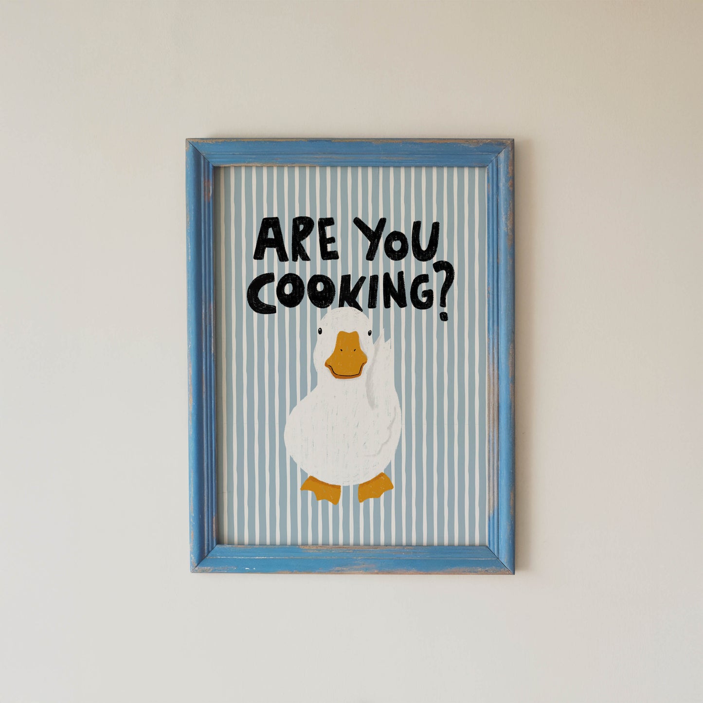 Are You Cooking? Funny Duck Kitchen Print