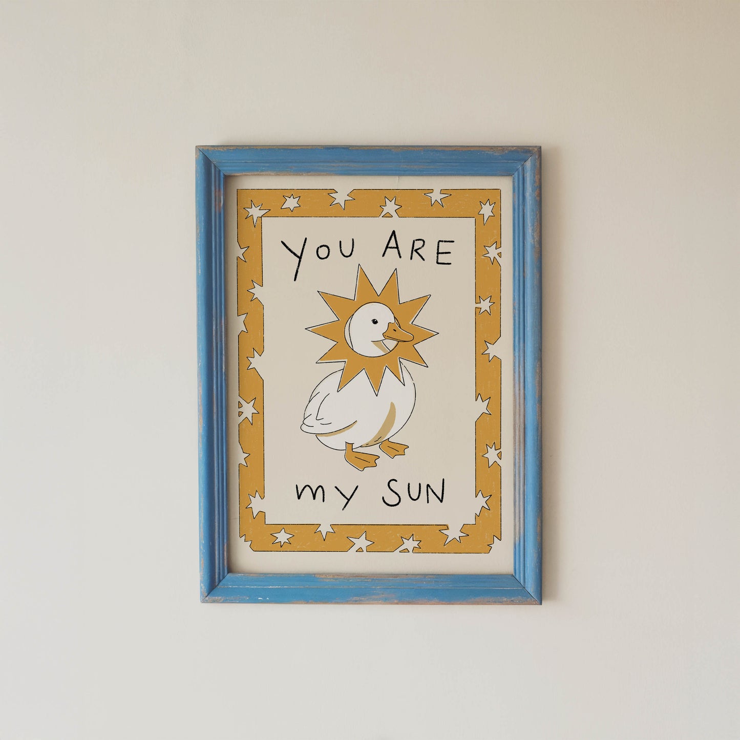 You Are My Sun Goose Nursery Print