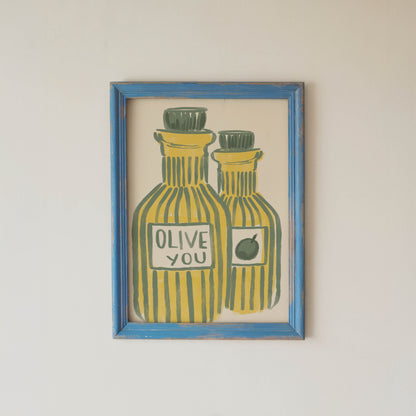 Olive You Kitchen Art Print