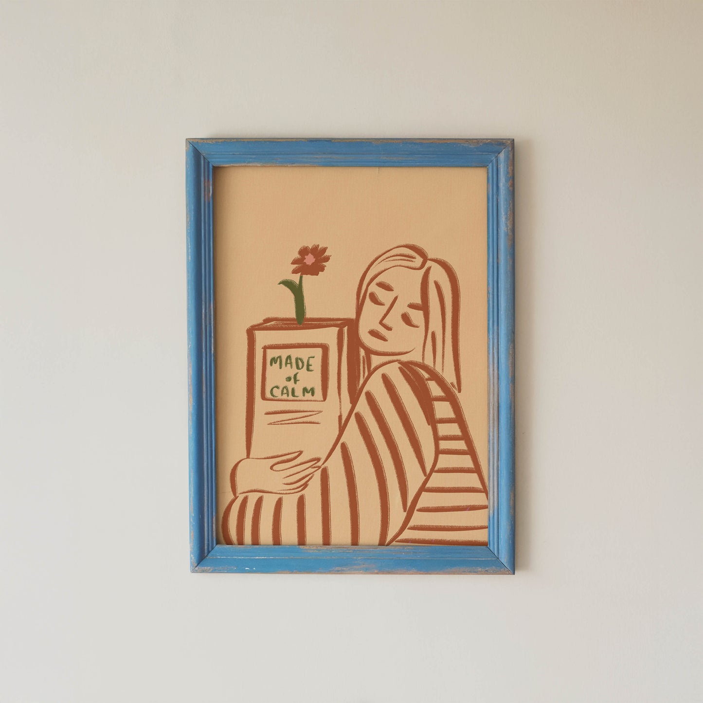 Made of Calm Woman Art Print