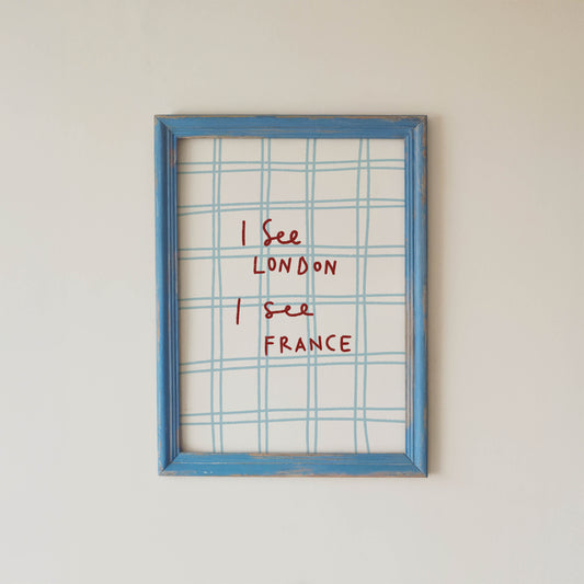 I See London I See France Typography Print