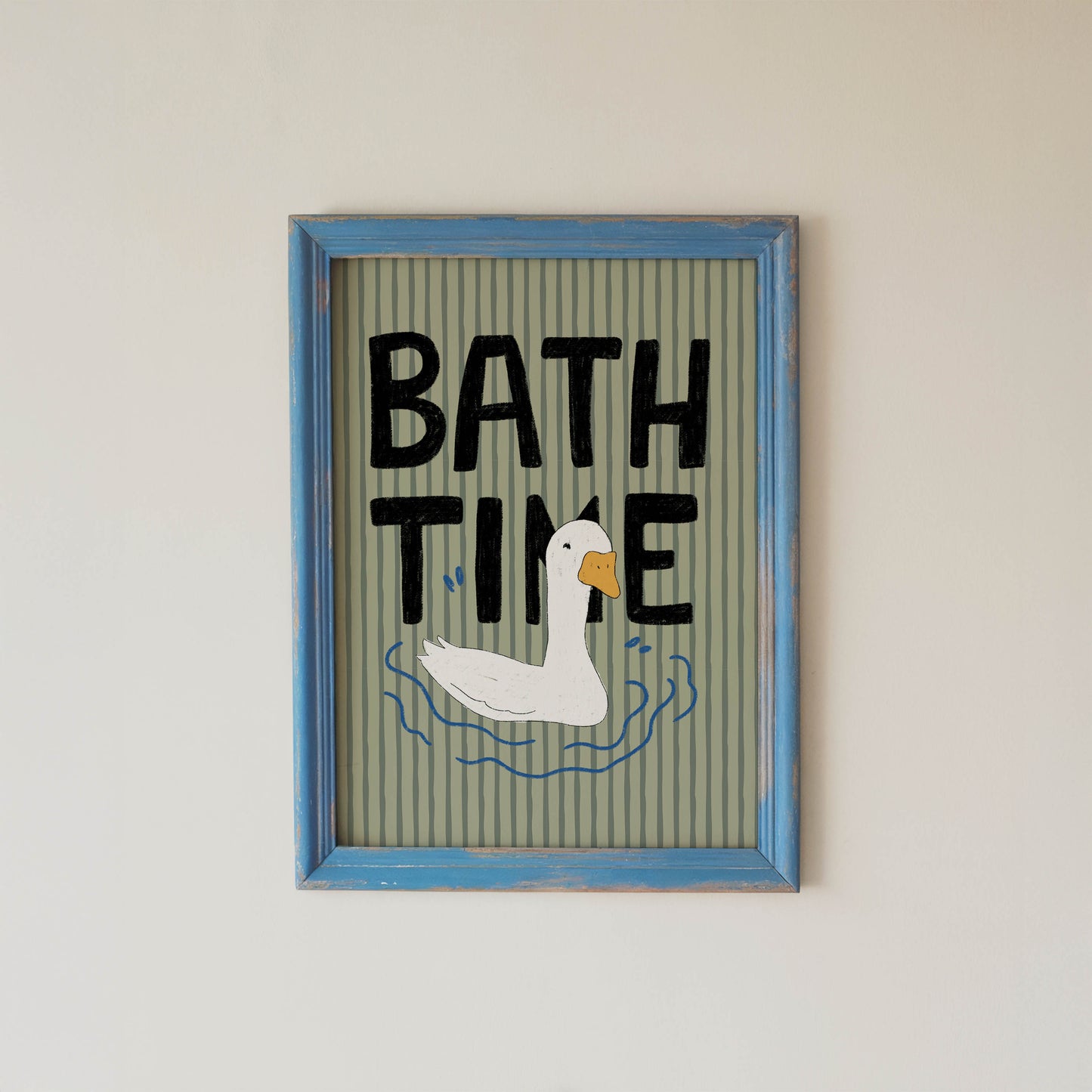 Bath Time Duck Wall Art