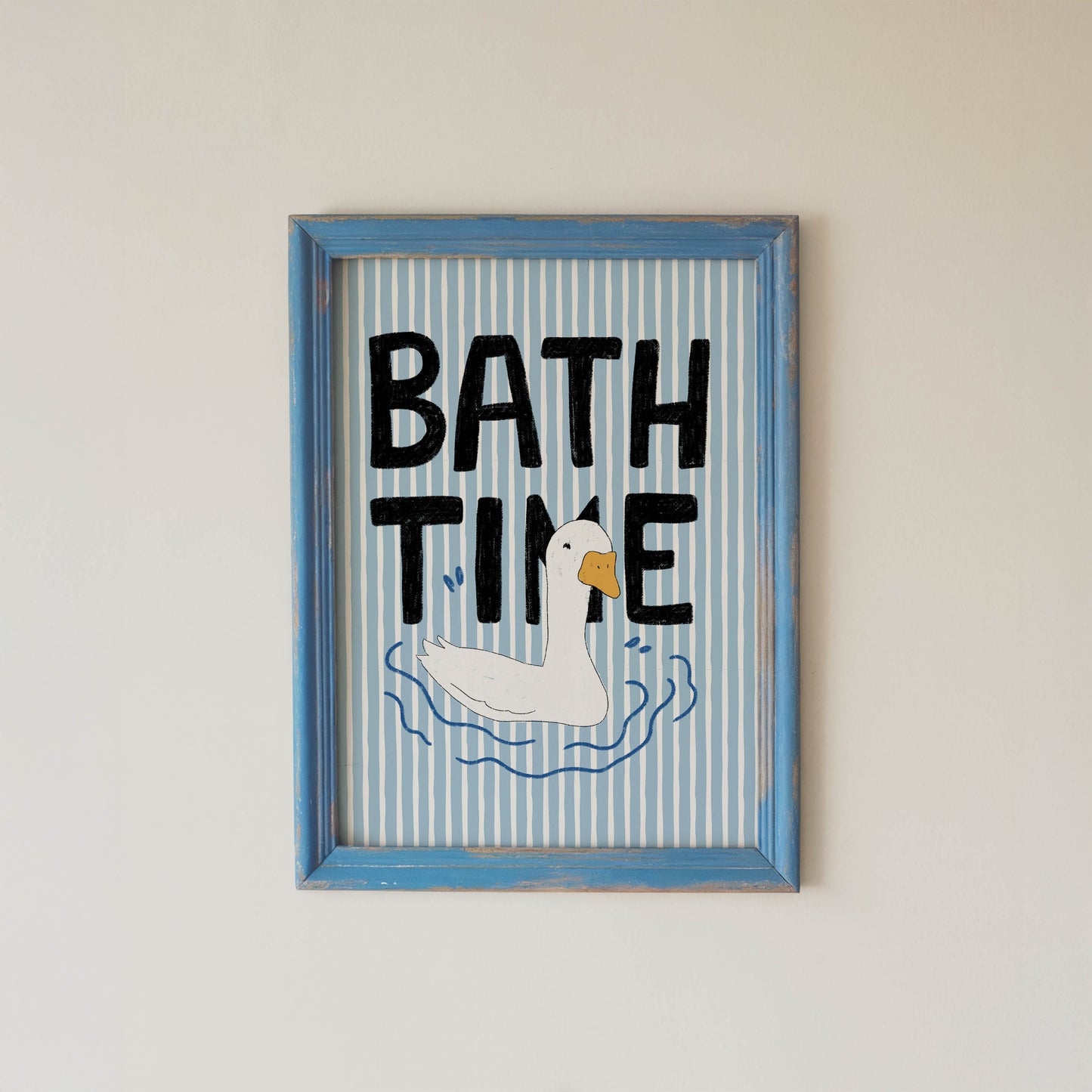 Bath Time Duck Print