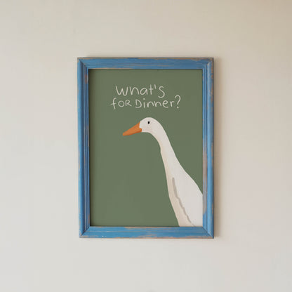 What’s for Dinner? Goose Kitchen Print