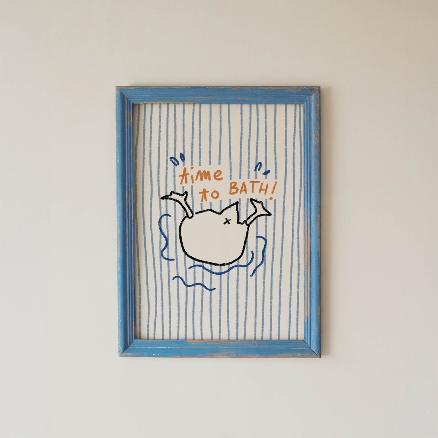 Time to Bath Duck Print