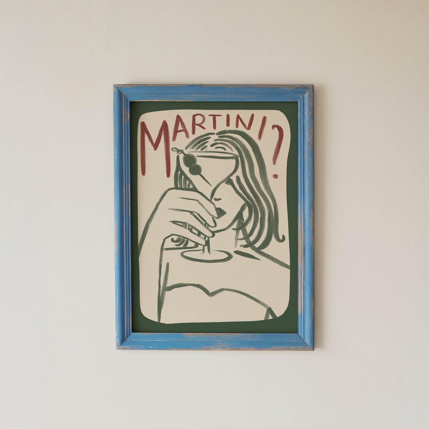 Martini Girl Kitchen Print