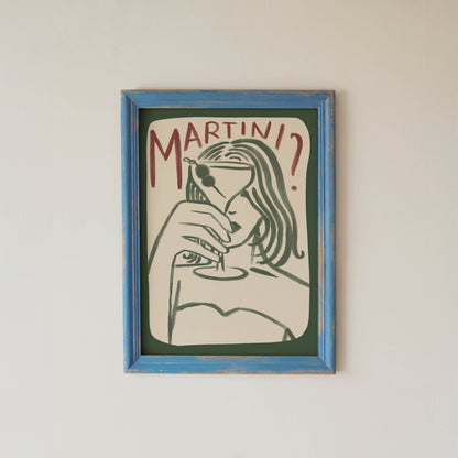 Martini Girl Kitchen Print