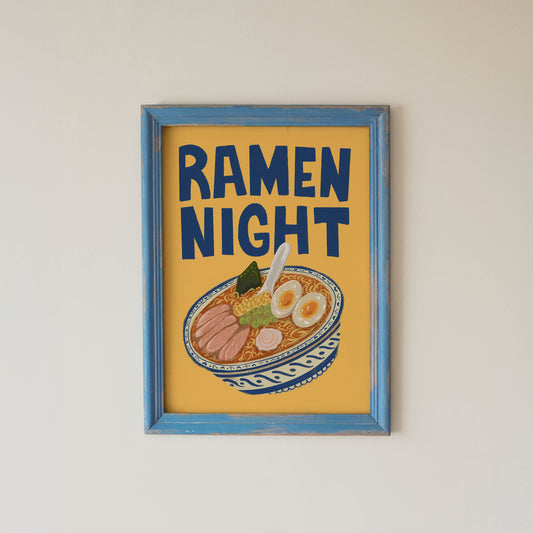 Ramen Night Kitchen Print