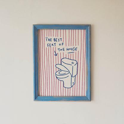 Best Seat of the House Bathroom Print