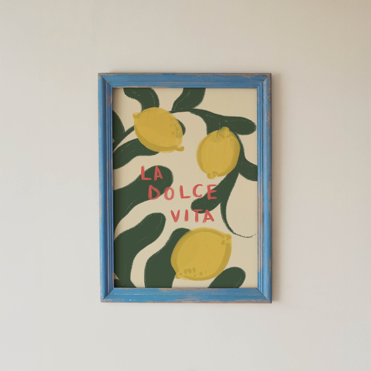 La Dolce Vita Lemon Art Print