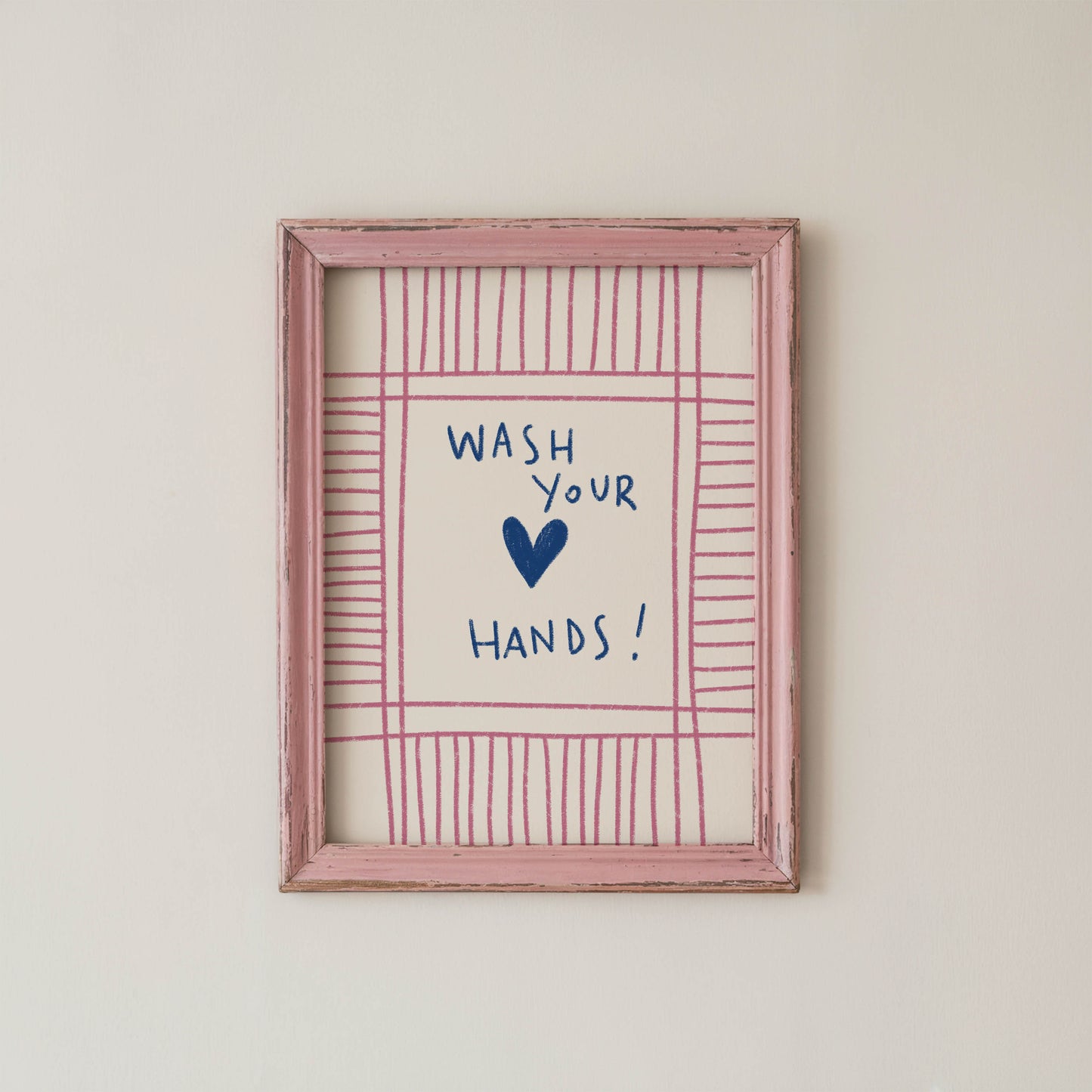 Wash Your Hands Bathroom Print