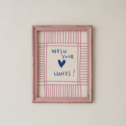Wash Your Hands Bathroom Print