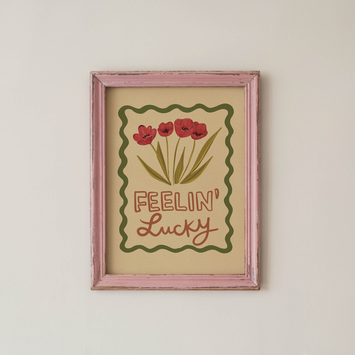 Feelin’ Lucky Floral Art Print