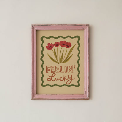 Feelin’ Lucky Floral Art Print