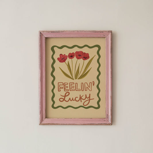 Feelin’ Lucky Floral Art Print