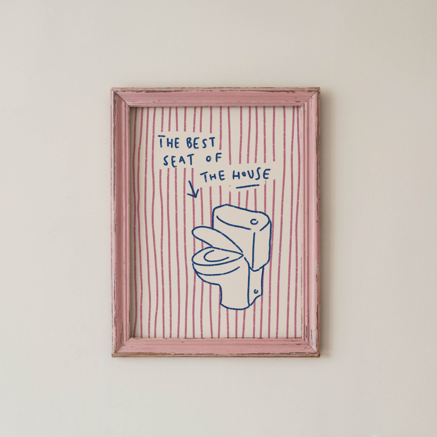 Best Seat of the House Bathroom Print