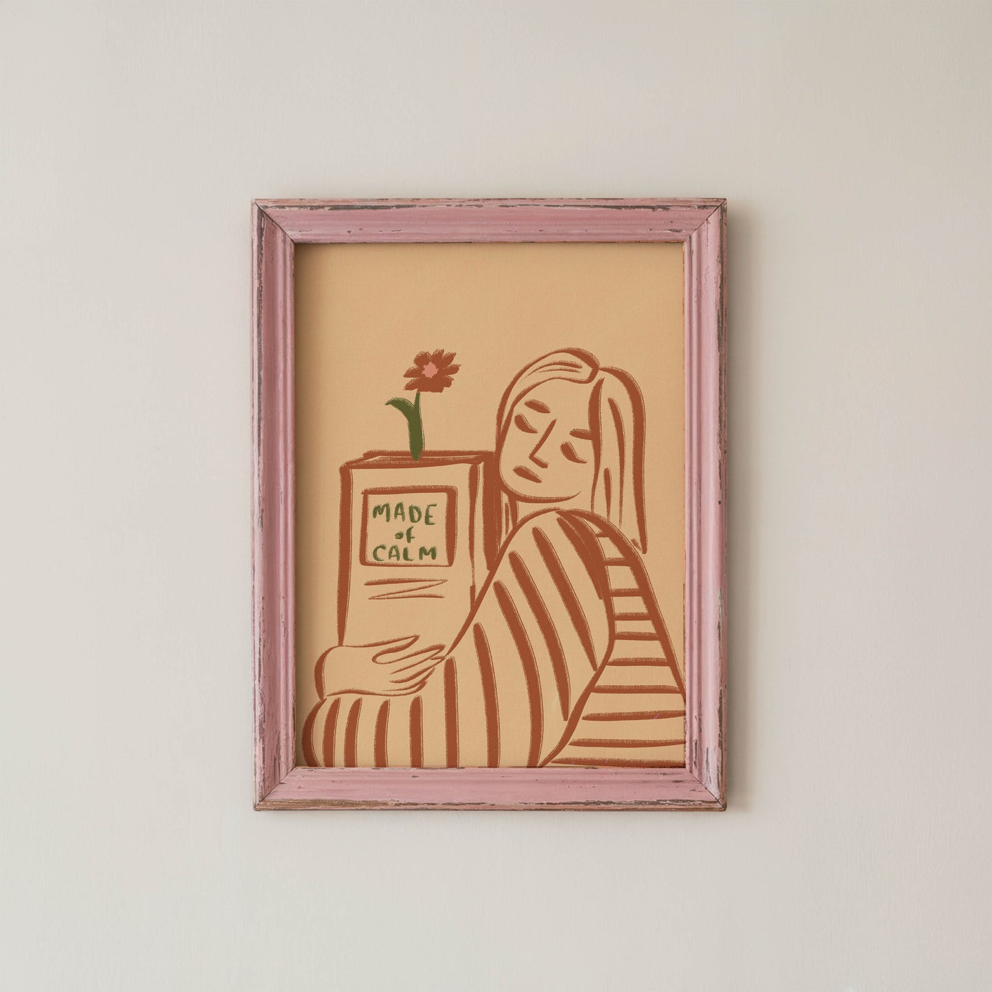 Made of Calm Woman Art Print