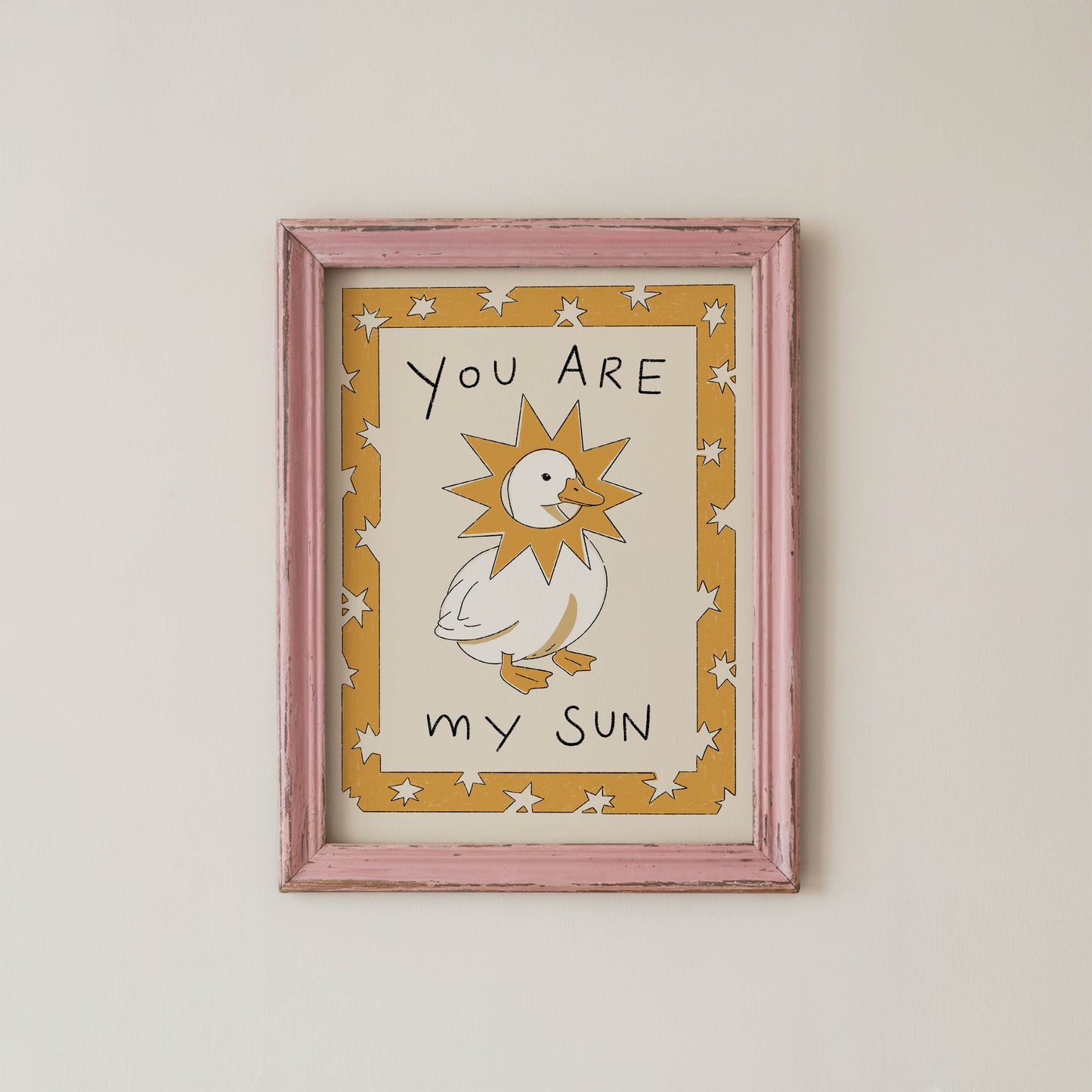 You Are My Sun Goose Nursery Print
