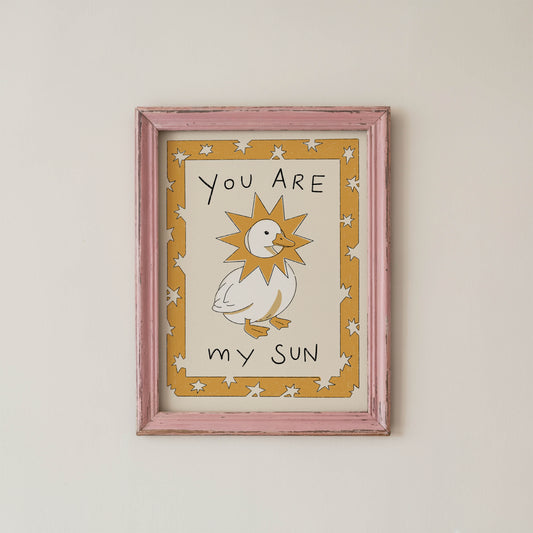 You Are My Sun Goose Nursery Print