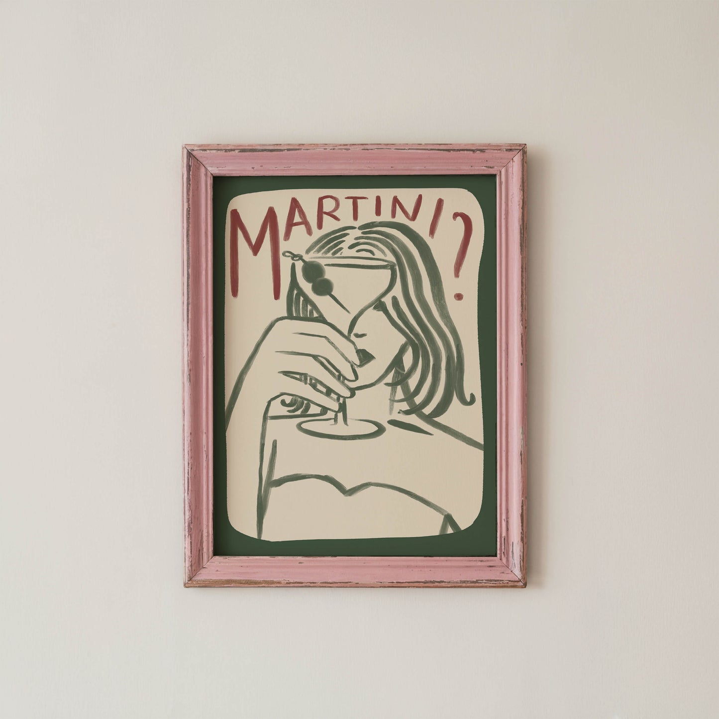 Martini Girl Kitchen Print
