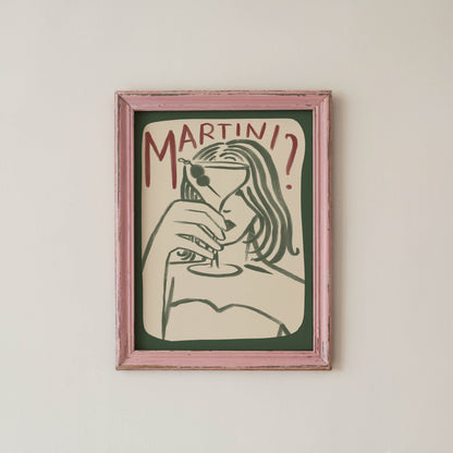Martini Girl Kitchen Print