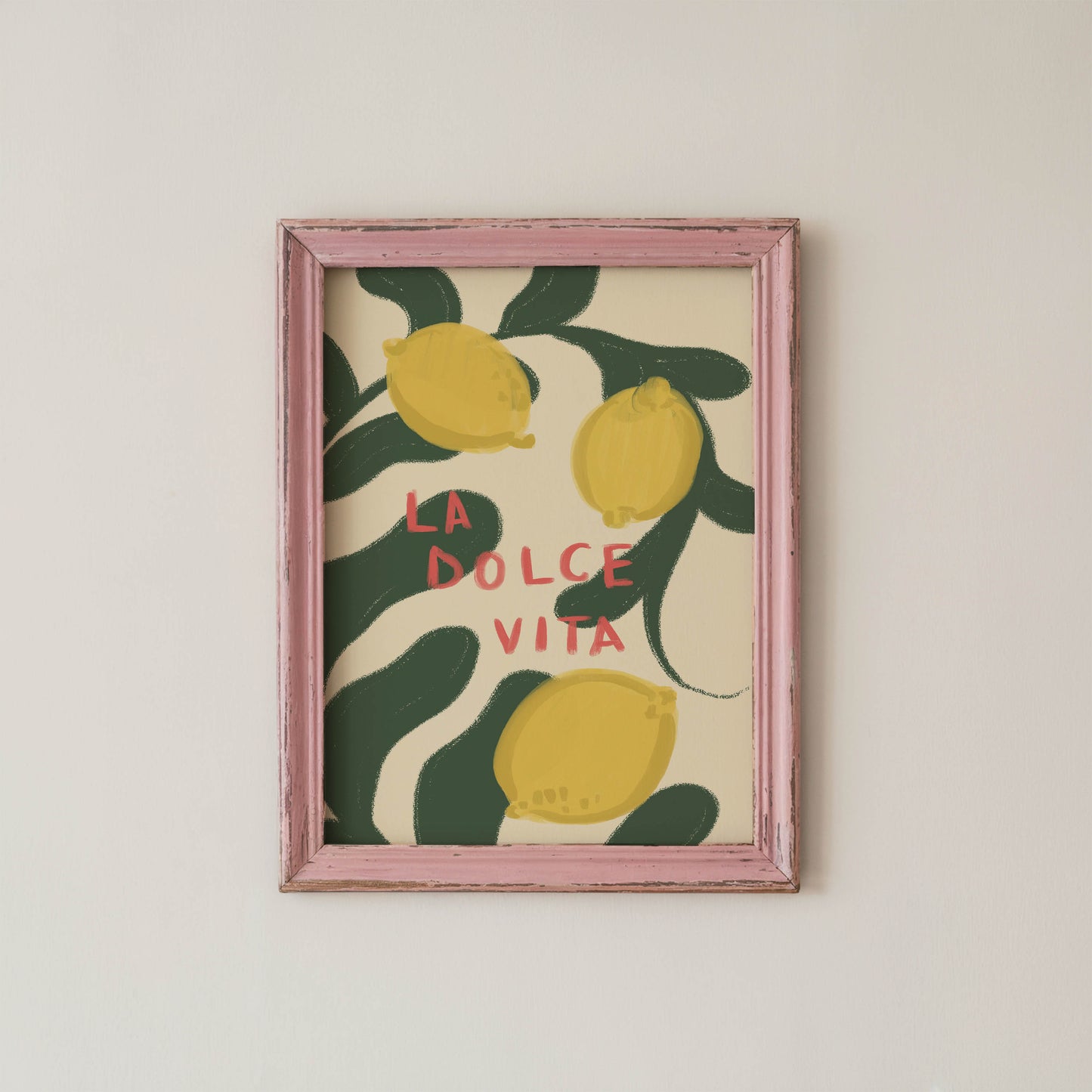 La Dolce Vita Lemon Art Print