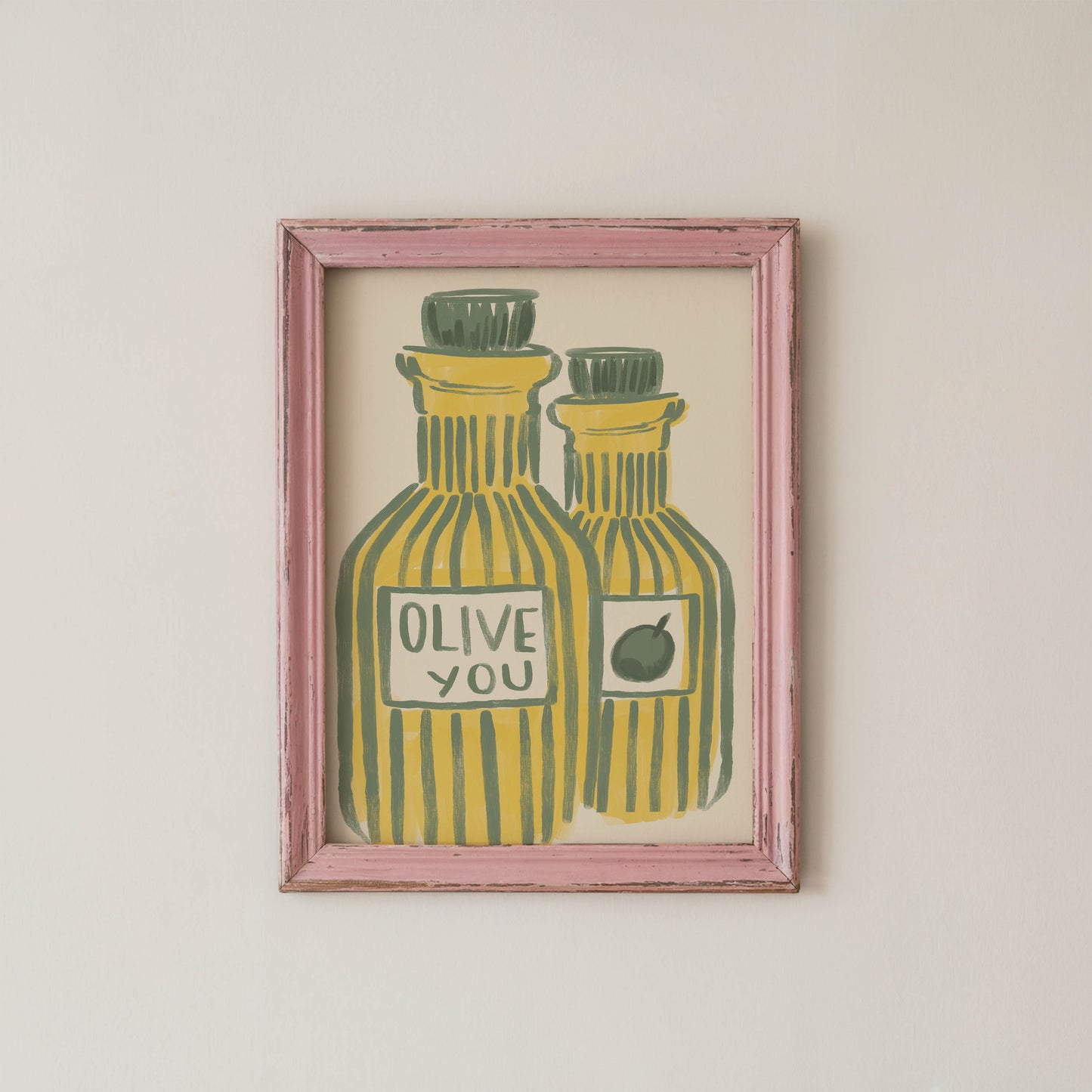 Olive You Kitchen Art Print