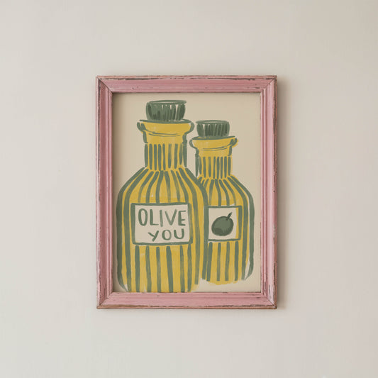 Olive You Kitchen Art Print