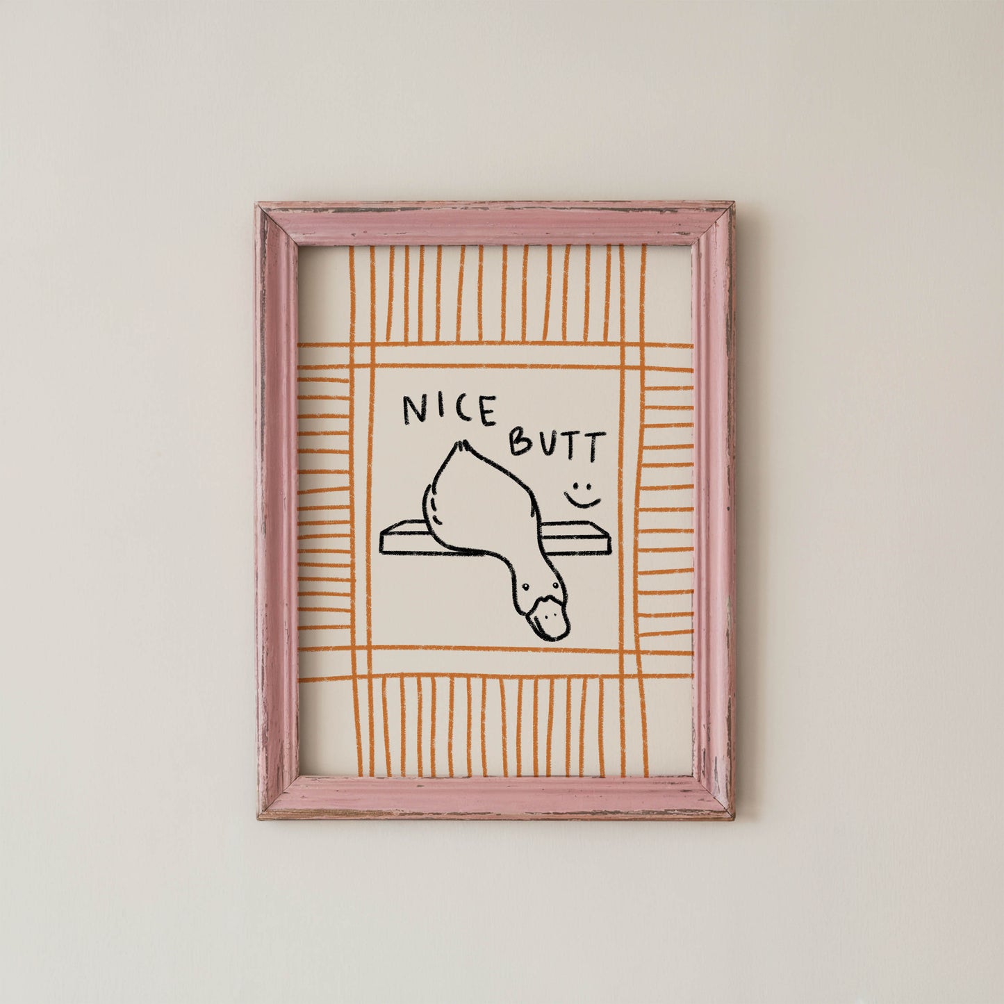 Nice Butt Duck Bathroom Wall Art