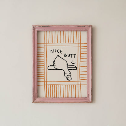 Nice Butt Duck Bathroom Wall Art